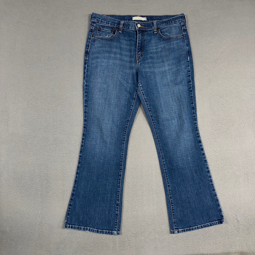 Levis Jeans Womens 12 Short Blue 515 Bootcut Denim Stretch Mid Rise Cowboy
